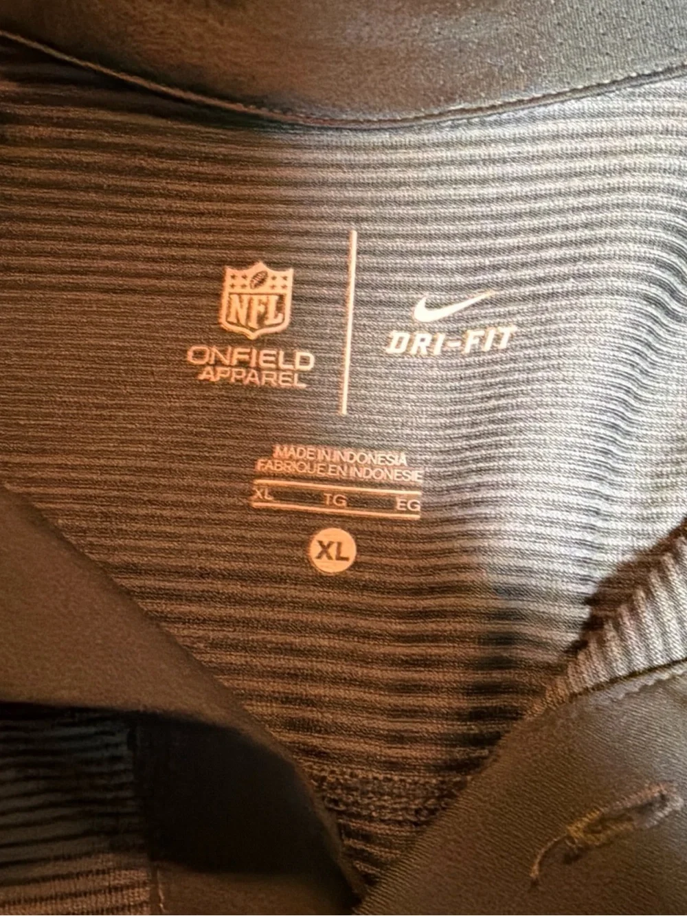 Tampa Bay Buccaneers Nike NFL On Field Apparel Dri-Fit Polo Men's XL Gray